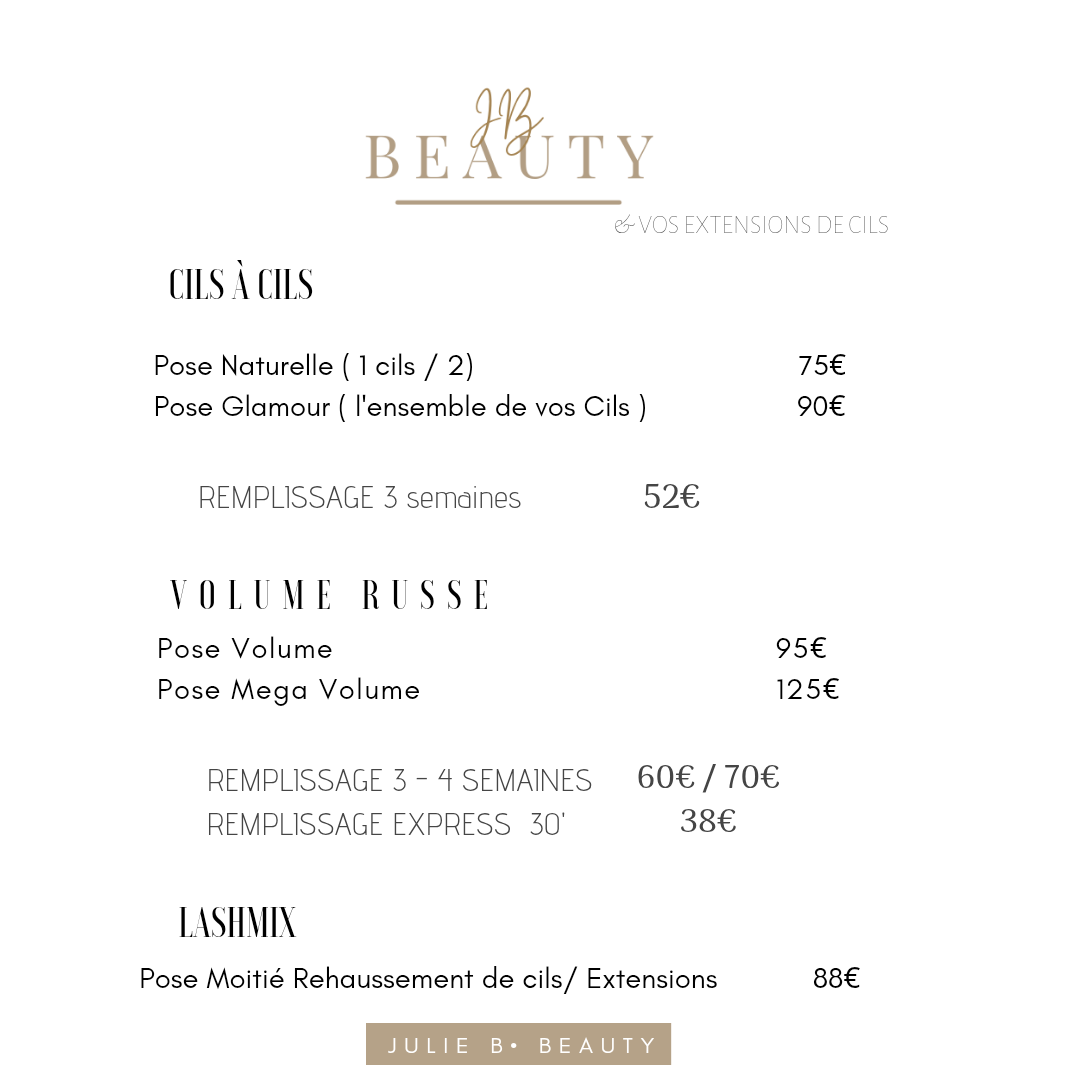 Extension de cils/ rehaussement de Cils Vichy